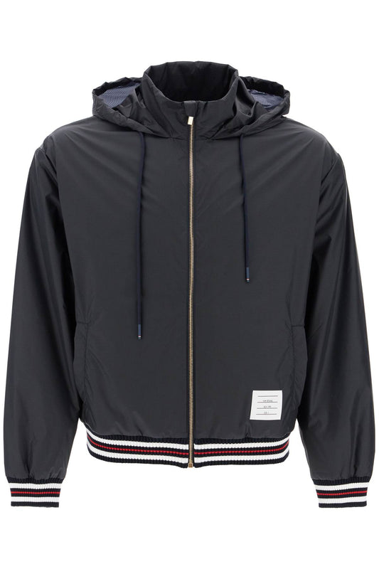 Thom Browne windbreaker jacket in ripstop fabric