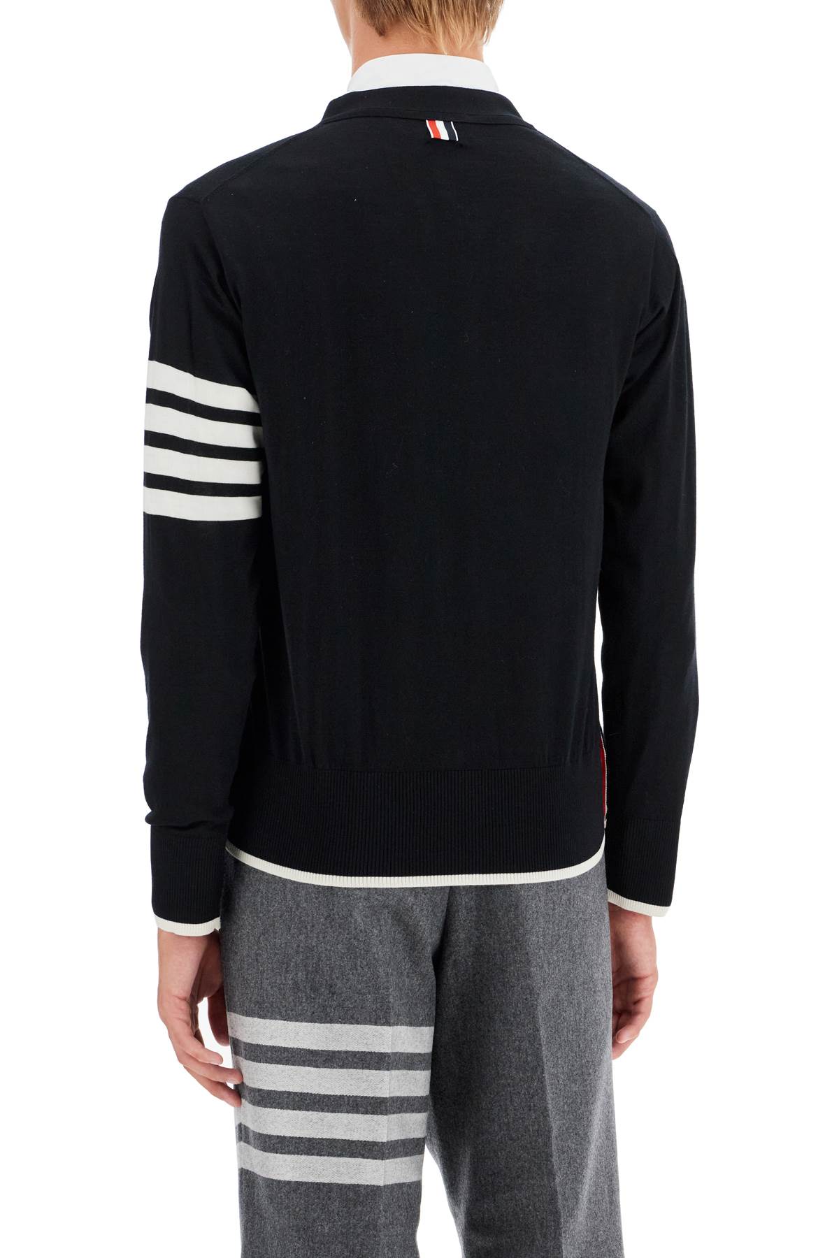 Thom Browne virgin wool cardigan for women - VivaceVenus