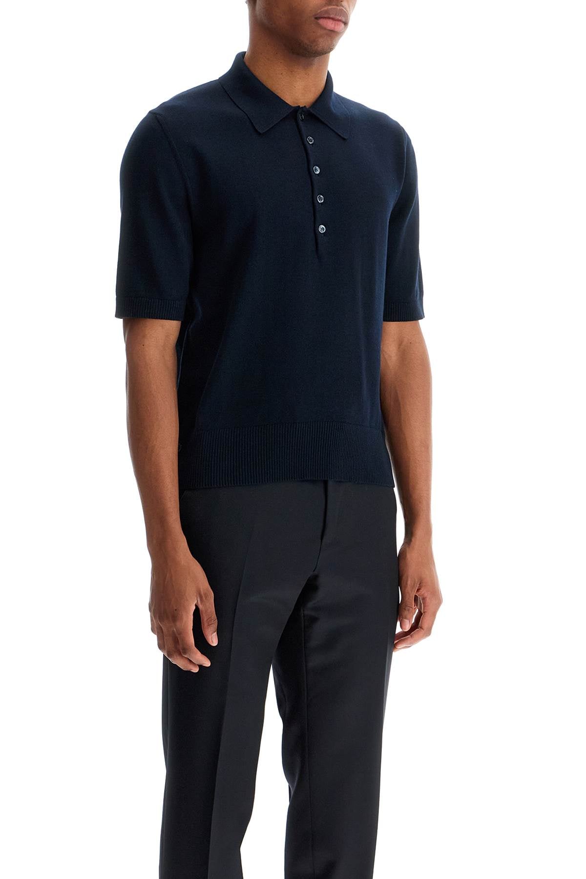 Thom Browne 4-bar knit polo shirt - VivaceVenus