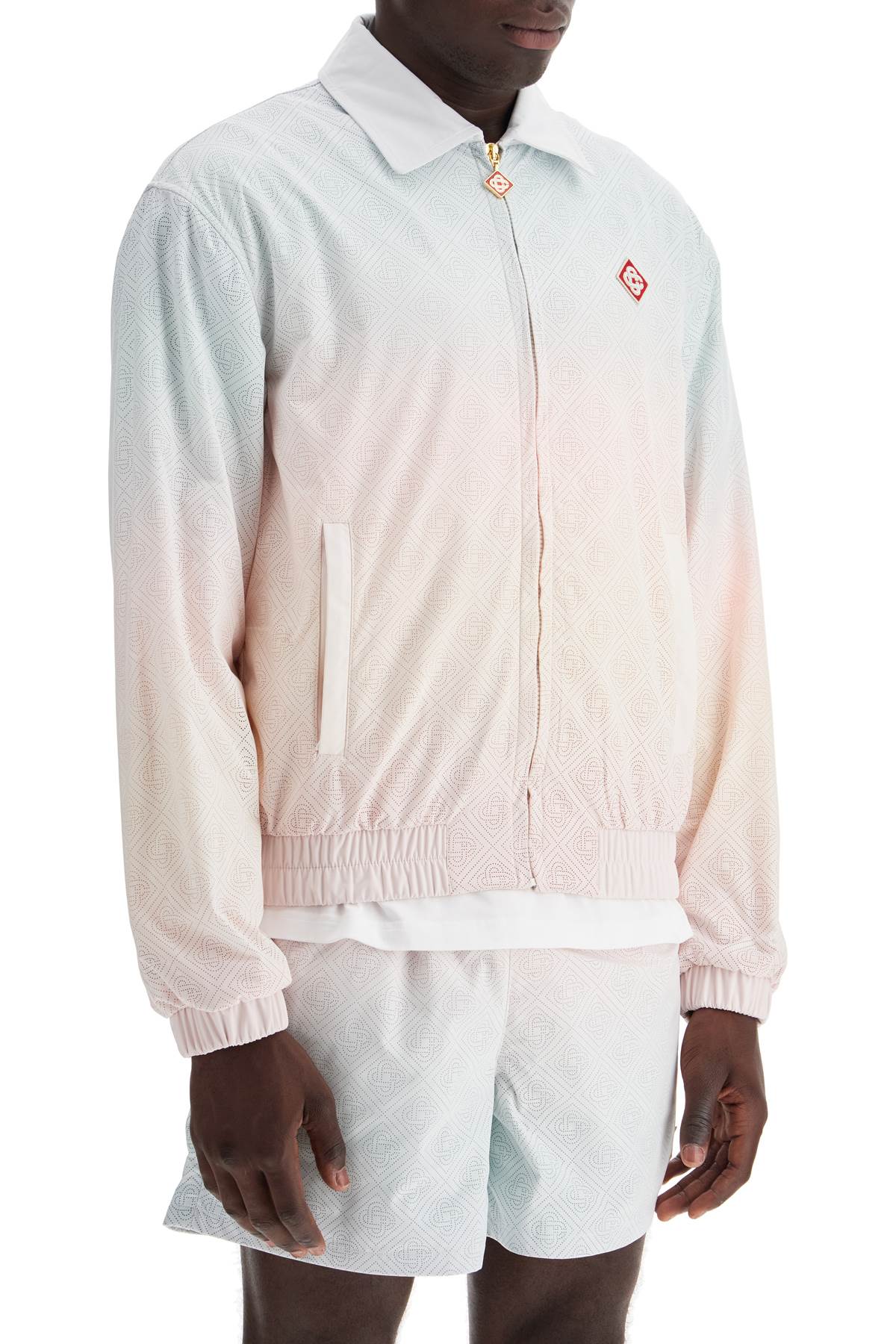 Casablanca track jacket with laser degradé details