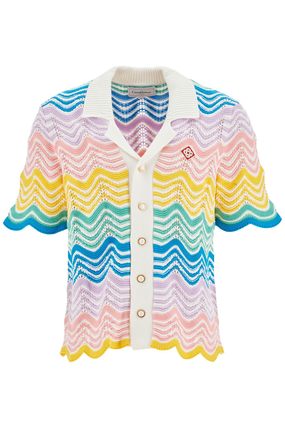 Casablanca gradient wave knit shirt - VivaceVenus