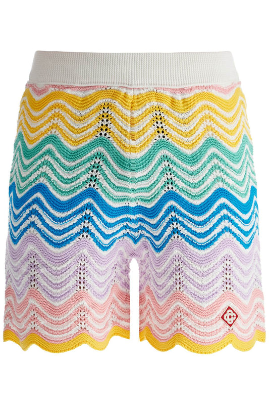 Casablanca "gradient wave knit bermuda shorts - VivaceVenus