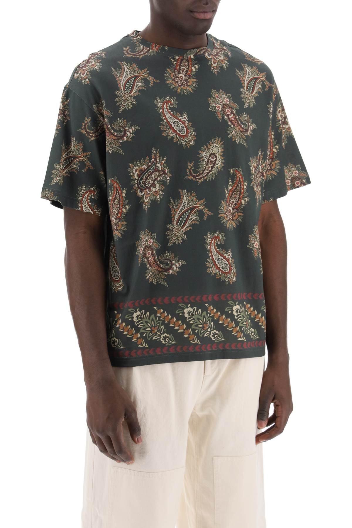 Etro T-shirt girocollo con stampa paisley - VivaceVenus