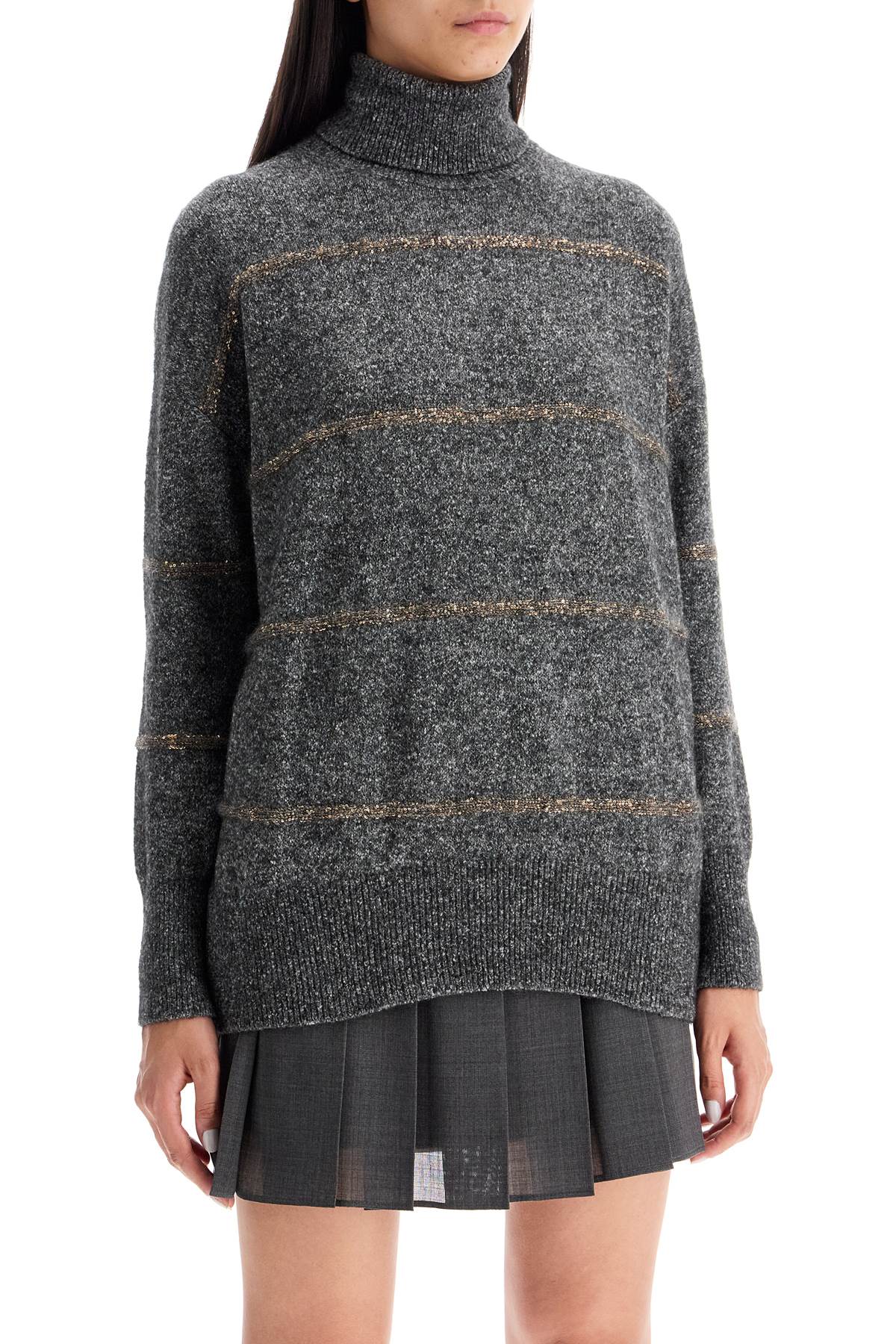 Brunello Cucinelli striped dolcevita sweater - VivaceVenus