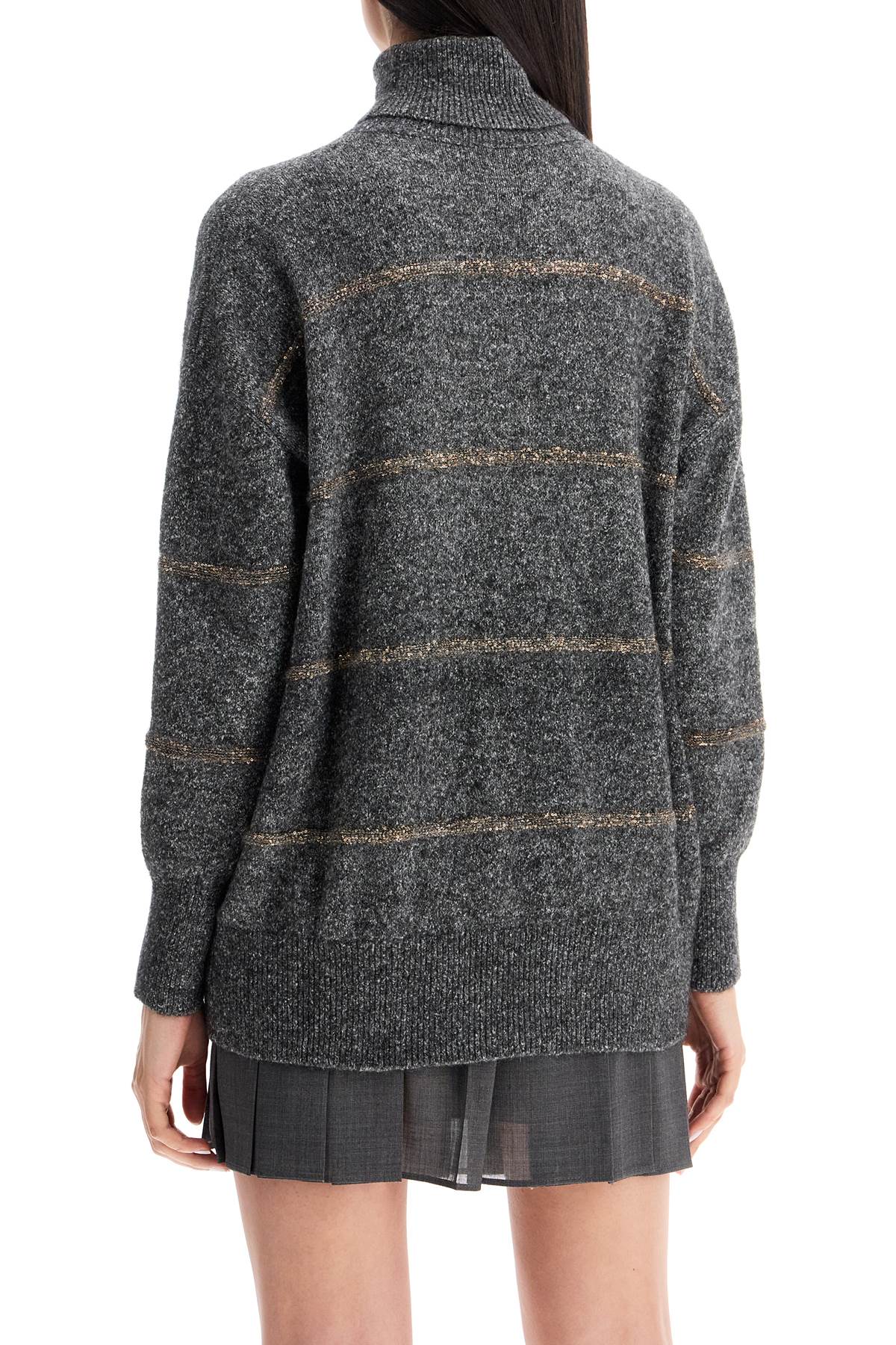 Brunello Cucinelli striped dolcevita sweater - VivaceVenus