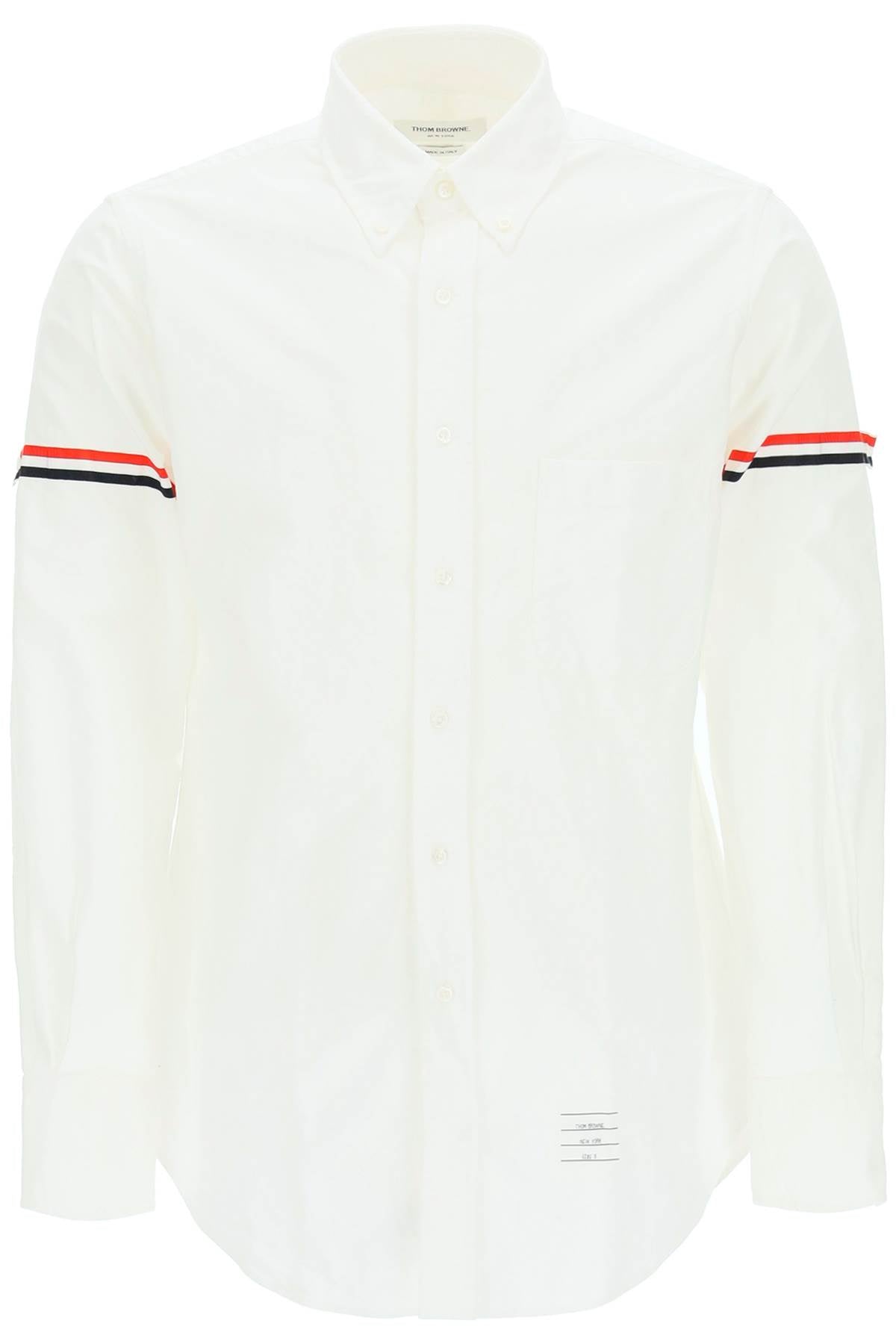 Thom Browne oxford button-down shirt with rwb armbands - VivaceVenus