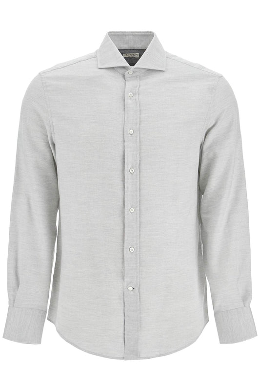 Brunello Cucinelli easy fit cotton-lyocell shirt - VivaceVenus