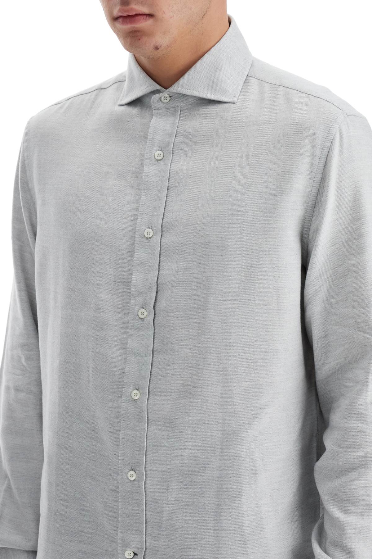 Brunello Cucinelli easy fit cotton-lyocell shirt - VivaceVenus