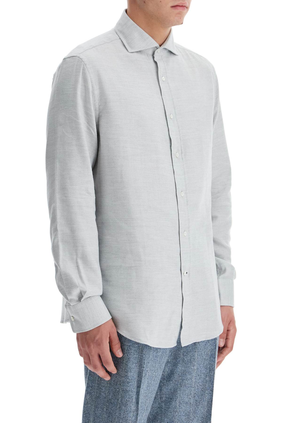 Brunello Cucinelli easy fit cotton-lyocell shirt - VivaceVenus