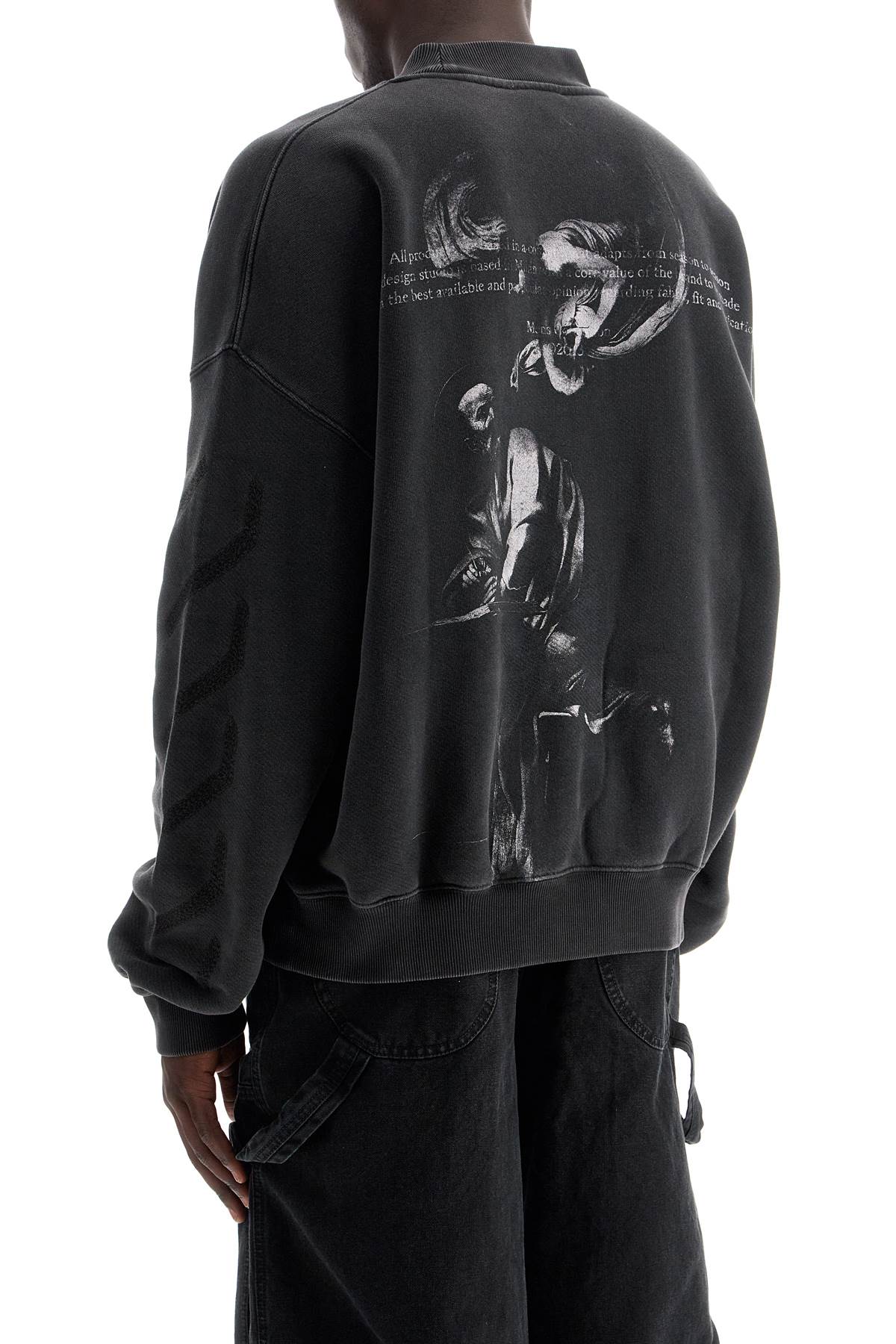 Off White Off-White st. matthew crewneck sweatshirt with arrow - VivaceVenus