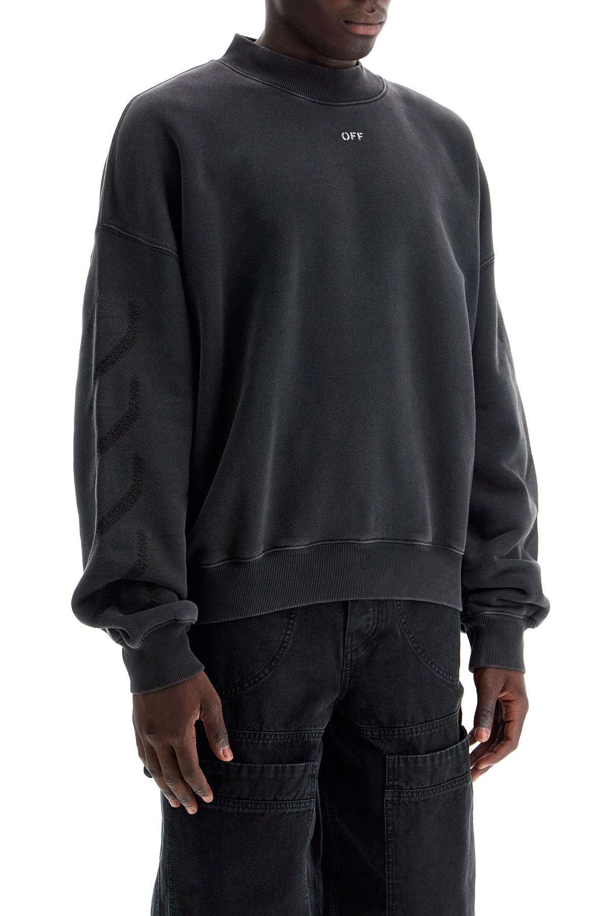 Off White Off-White st. matthew crewneck sweatshirt with arrow - VivaceVenus