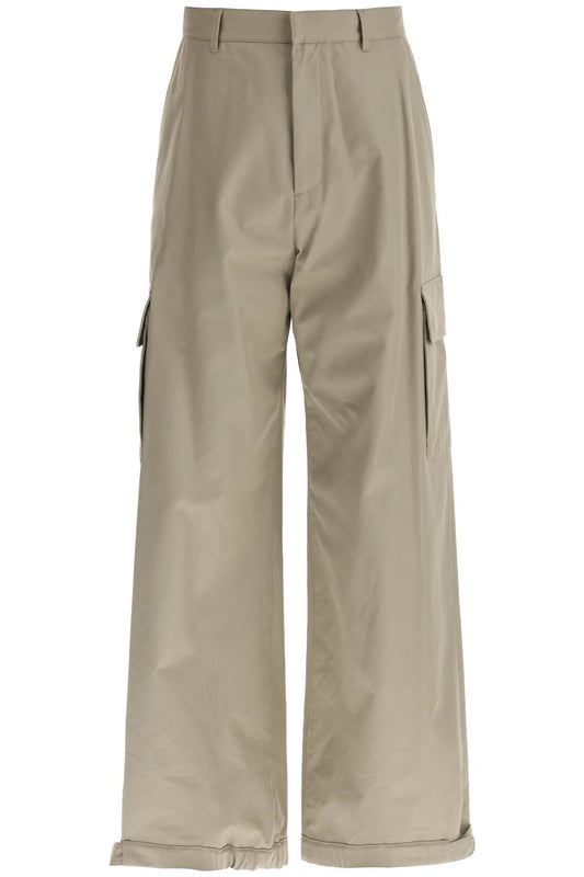 Off-White wide-legged cargo pants with ample leg - VivaceVenus