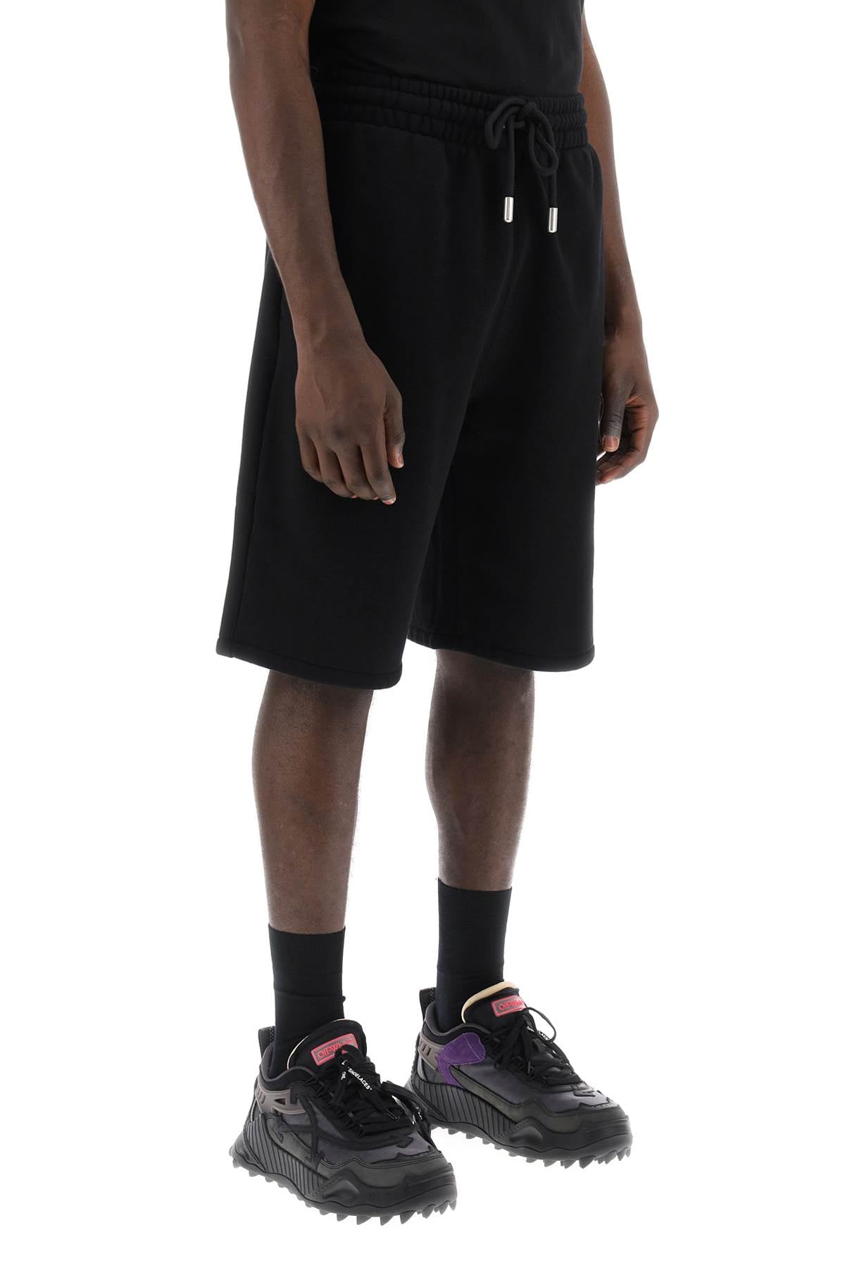 Off-White "sporty bermuda shorts with embroidered arrow - VivaceVenus