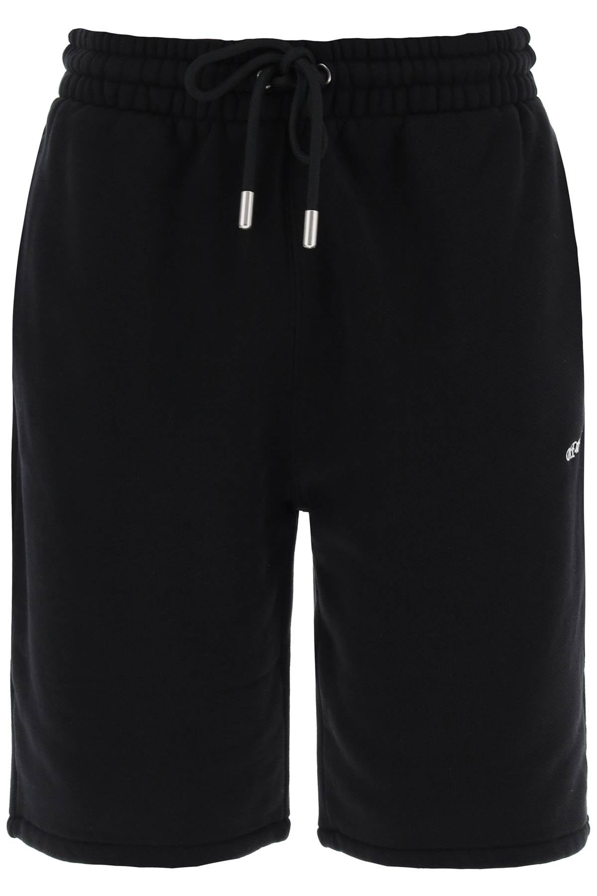 Off-White "sporty bermuda shorts with embroidered arrow - VivaceVenus