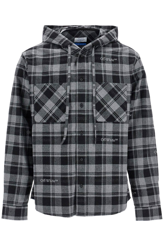 Off White Off-White checked overshirt with hood - VivaceVenus