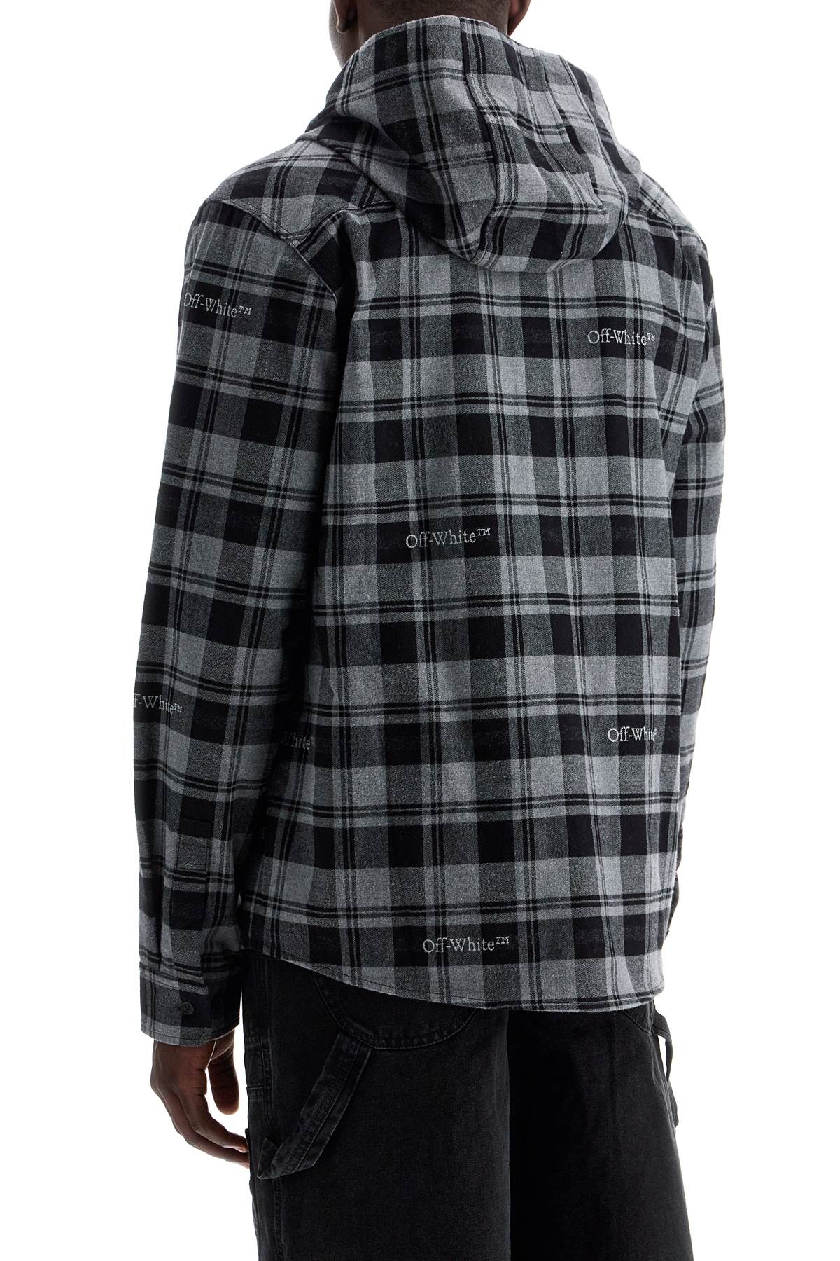 Off White Off-White checked overshirt with hood - VivaceVenus