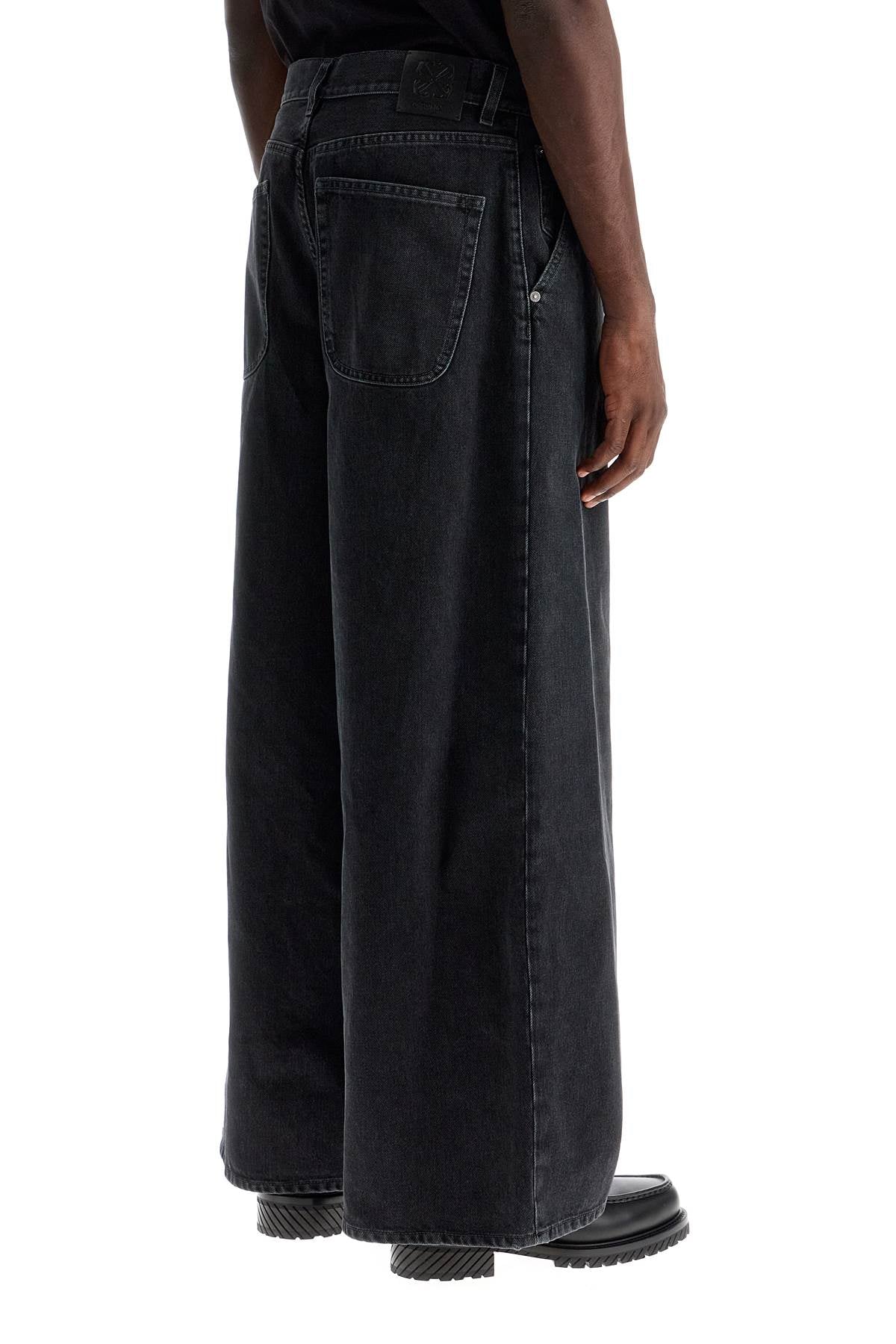 Off-White wide five-pocket jeans with spacious - VivaceVenus