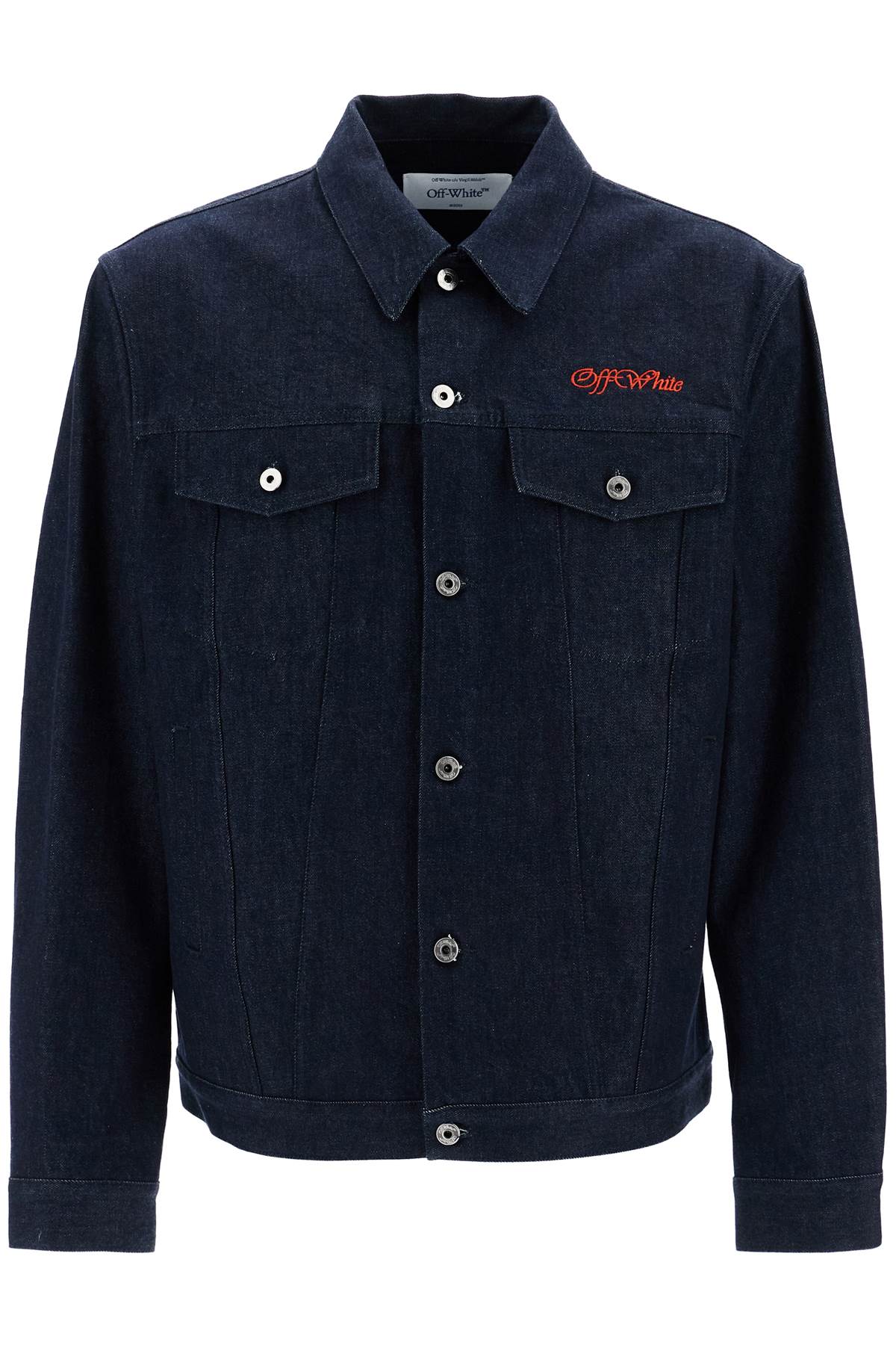 Off-White denim shirt jacket with button closure - VivaceVenus