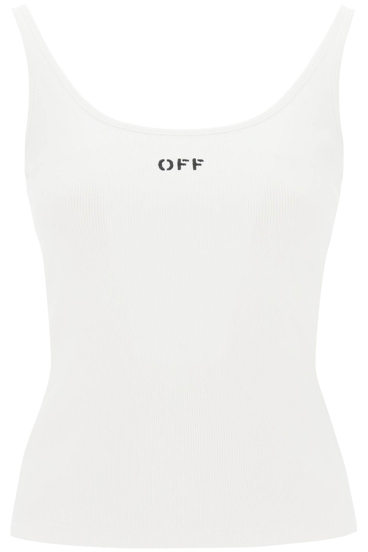 Off White Off-White tank top with off embroidery - VivaceVenus