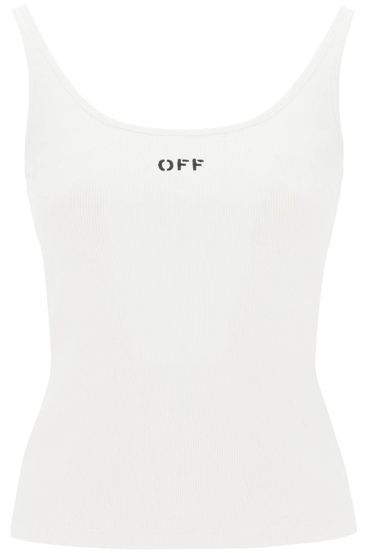 Off White Off-White tank top with off embroidery - VivaceVenus