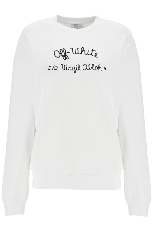 Off White Off-White crewneck sweatshirt with - VivaceVenus