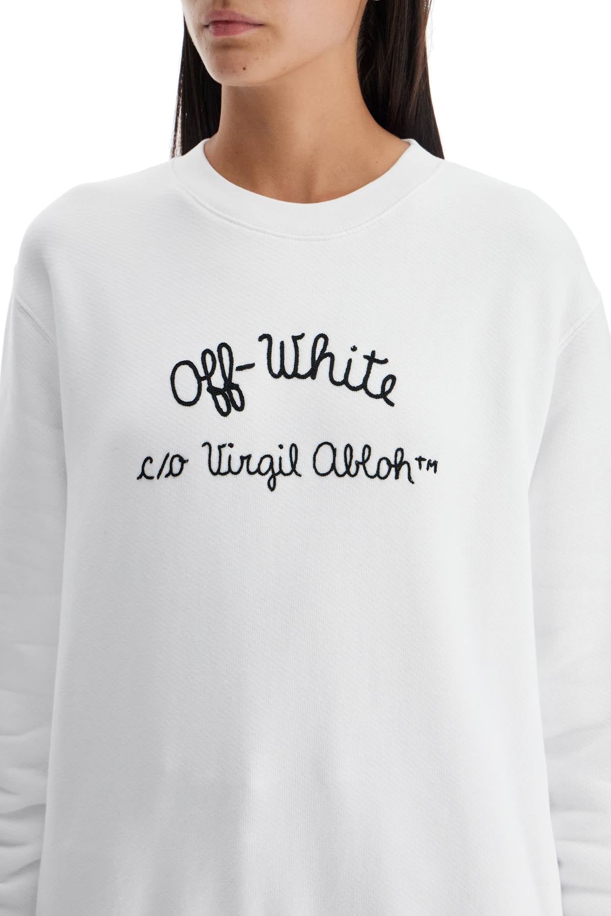 Off White Off-White crewneck sweatshirt with - VivaceVenus