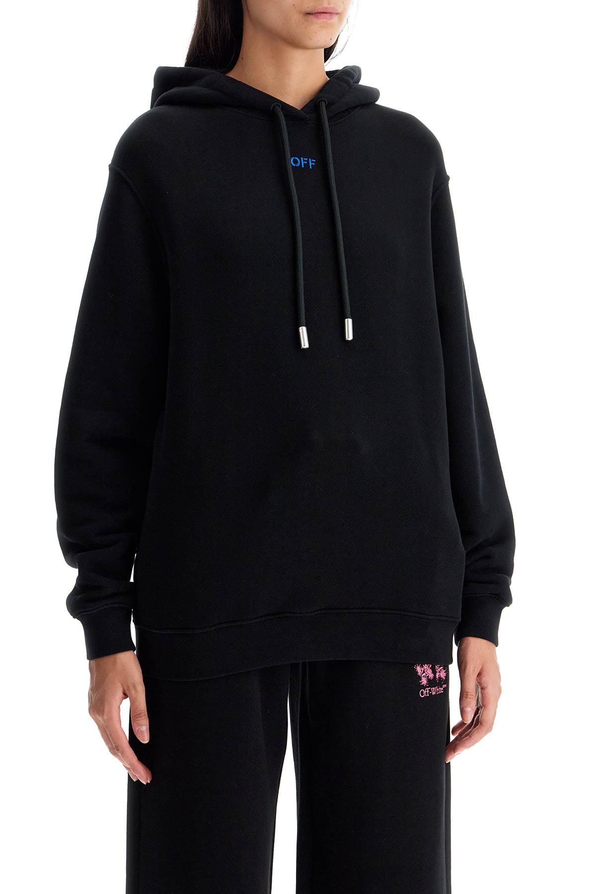 Off-White 'pinkflower arrow hooded sweat - VivaceVenus