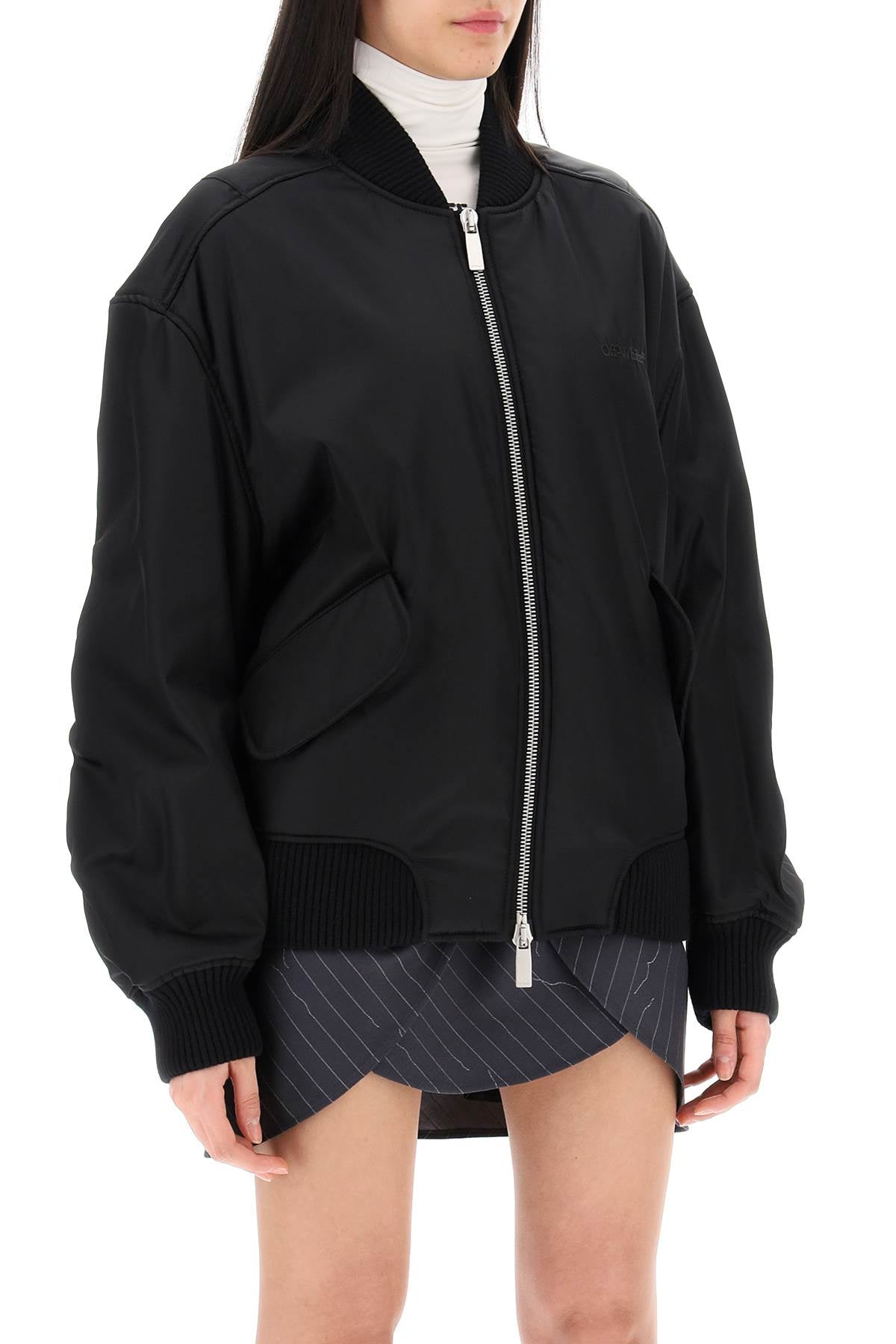 Off-White nylon twill bomber jacket - VivaceVenus