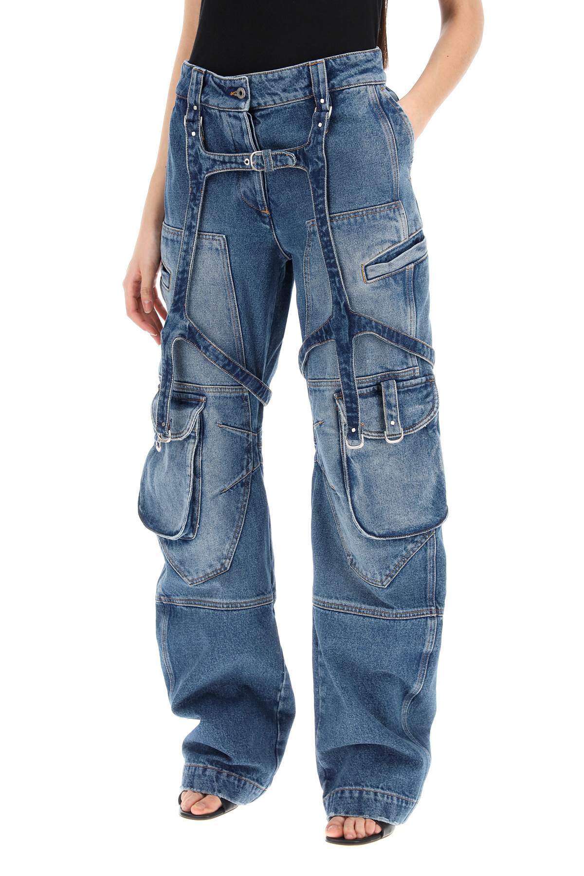 Off-White cargo jeans with harness details - VivaceVenus