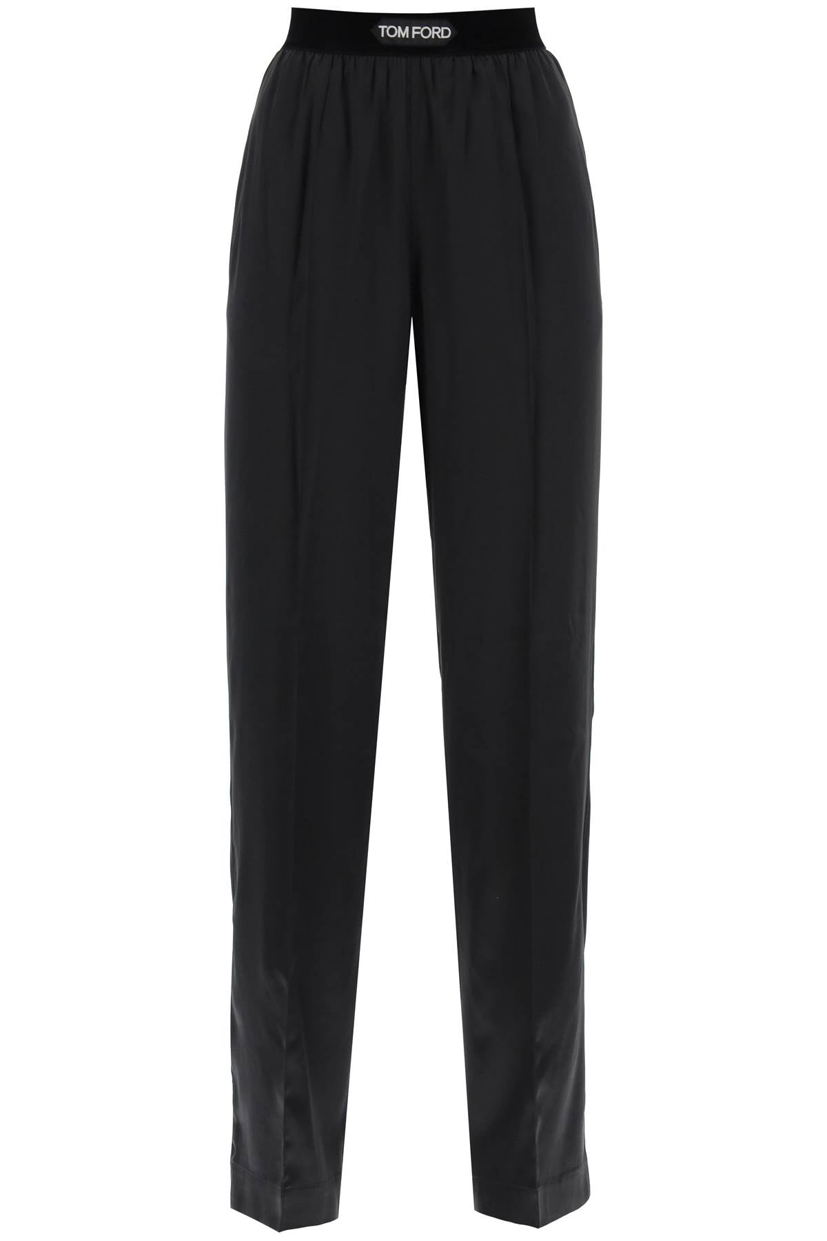 Tom Ford fluid pants in stretch silk satin - VivaceVenus