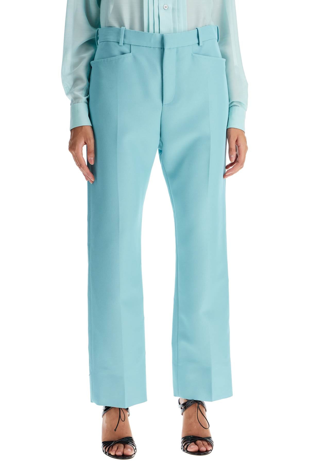 Tom Ford wallis cigarette pants in hopsack fabric - VivaceVenus