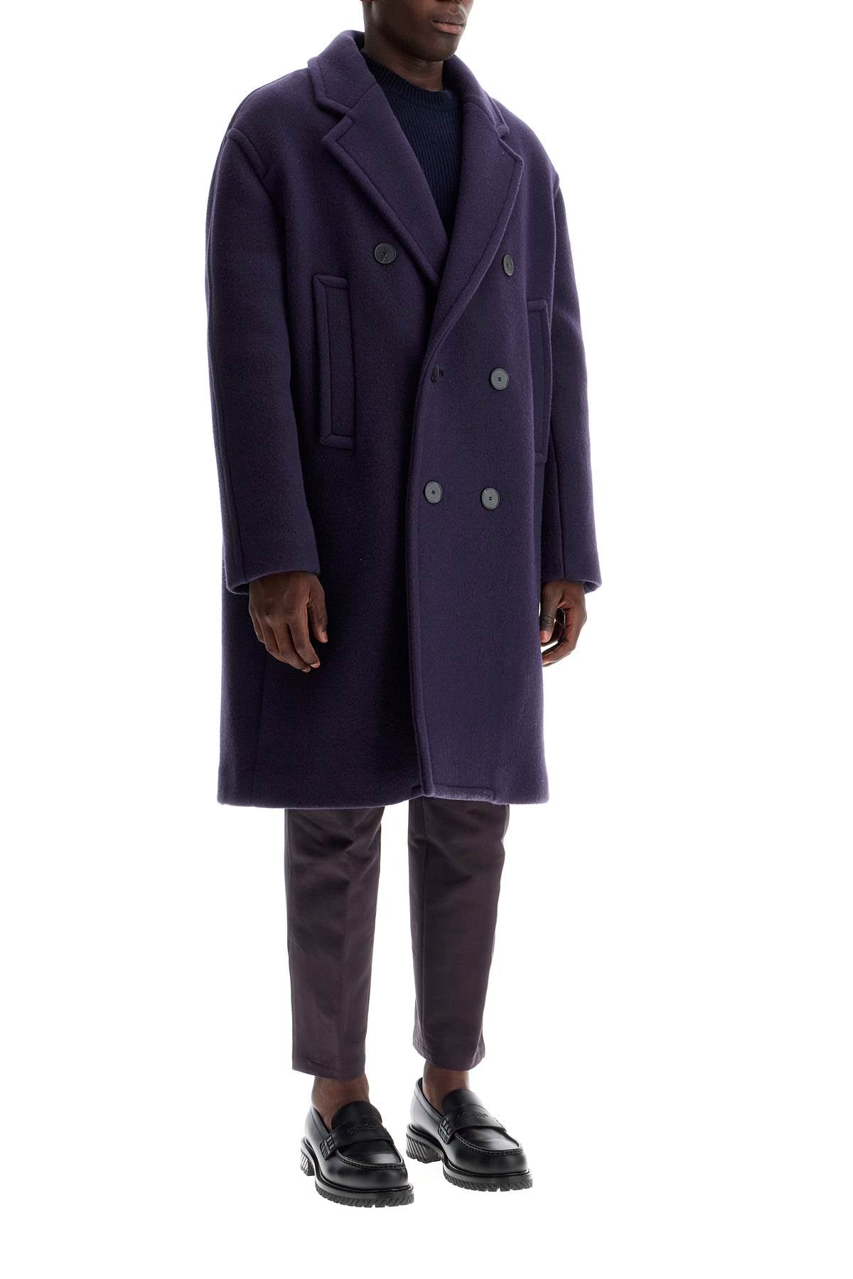 Lanvin double-breasted heavy wool coat - VivaceVenus