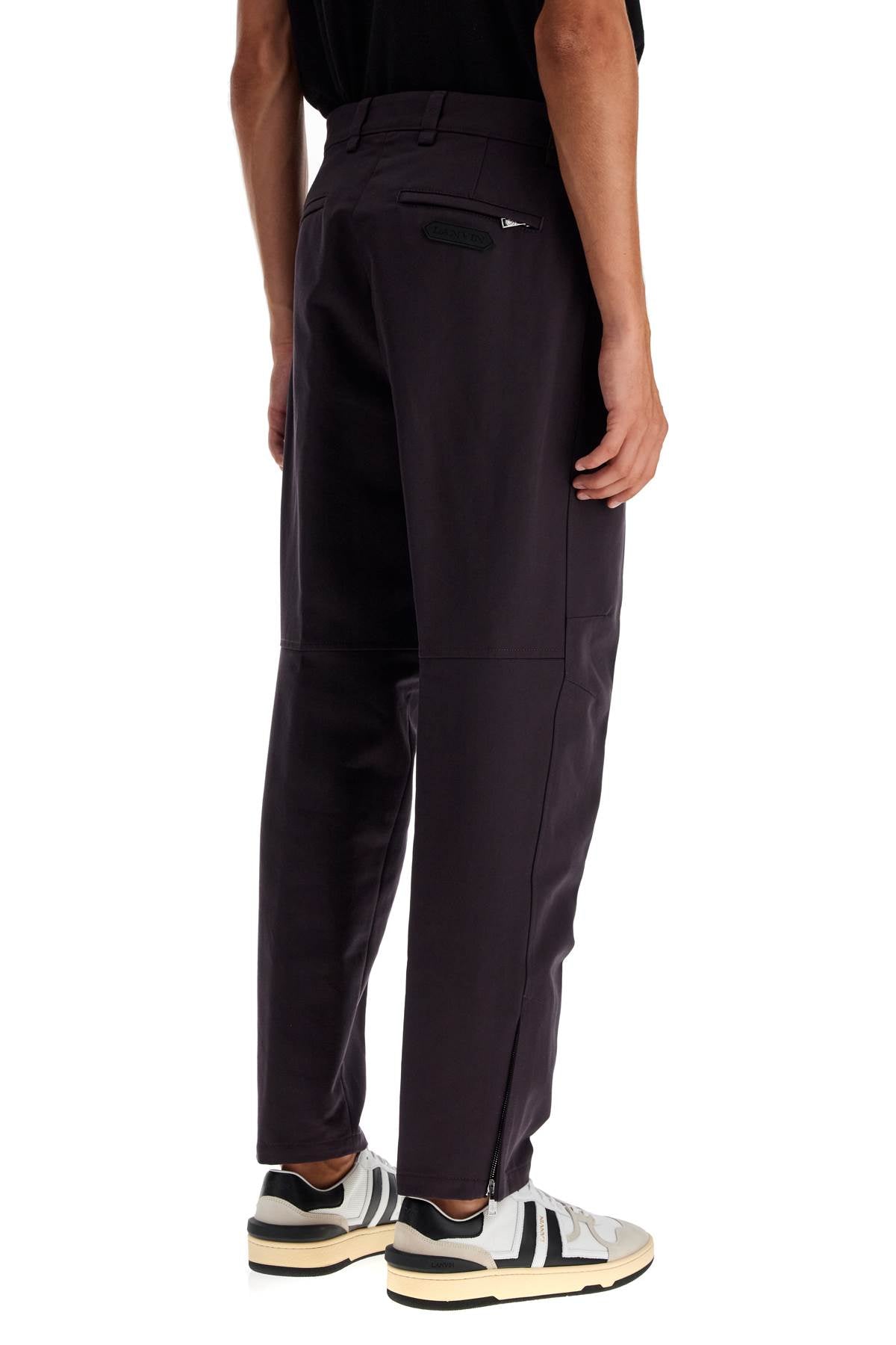 Lanvin biker gabardine trousers - VivaceVenus