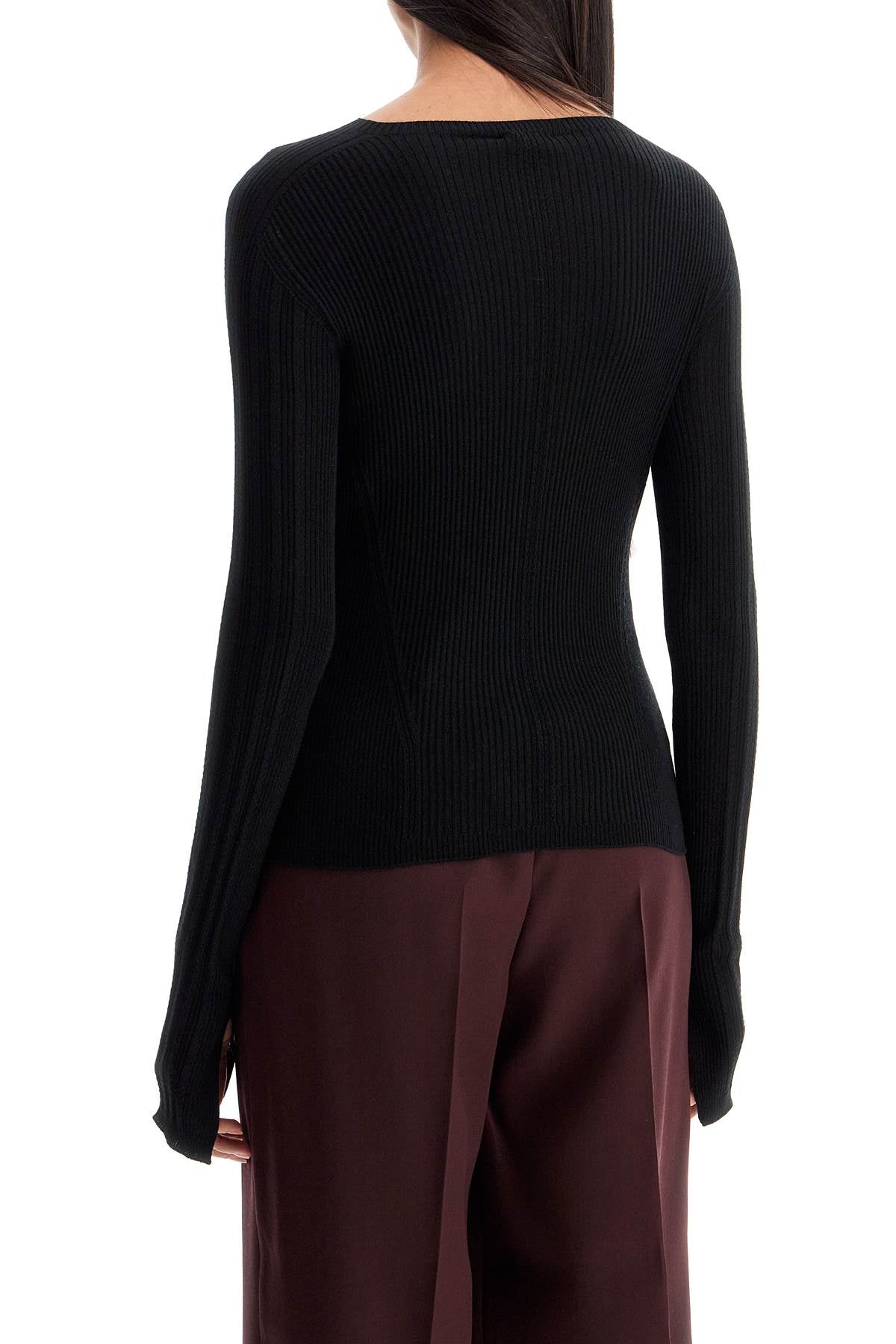 Lanvin ribbed crewneck sweater - VivaceVenus