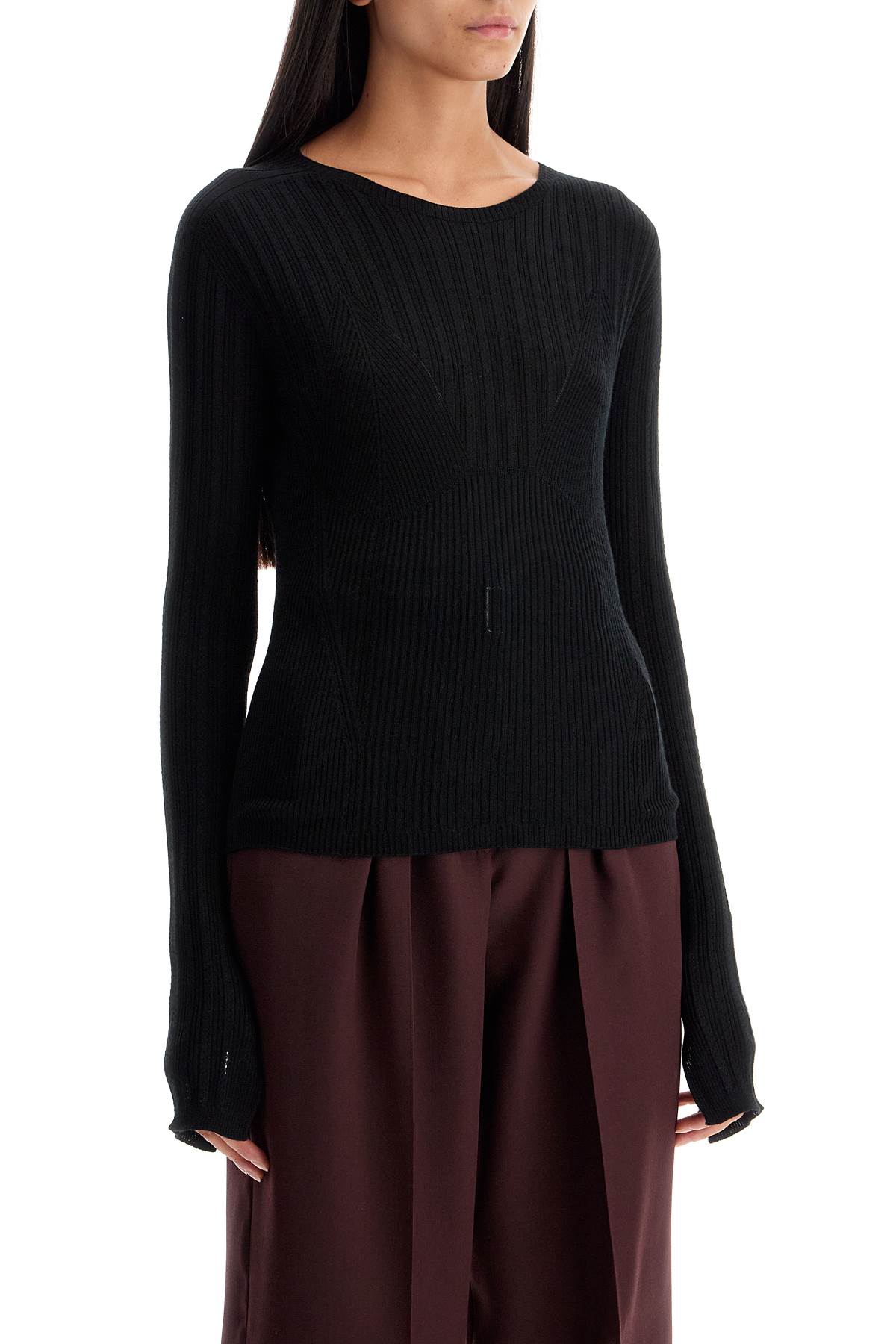 Lanvin ribbed crewneck sweater - VivaceVenus