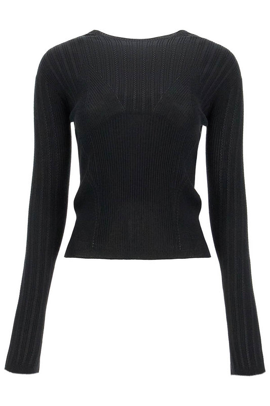 Lanvin ribbed crewneck sweater - VivaceVenus