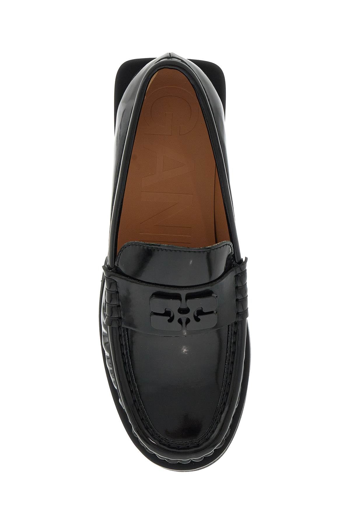 Ganni butterfly logo loafers - VivaceVenus