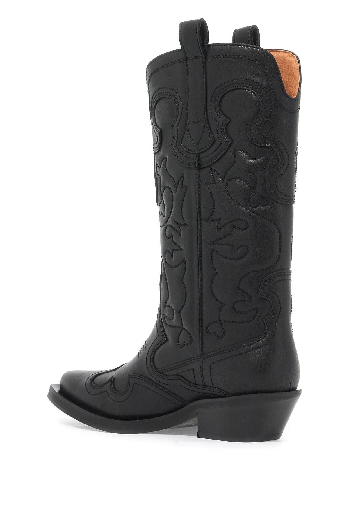 Ganni embroidered western boots - VivaceVenus