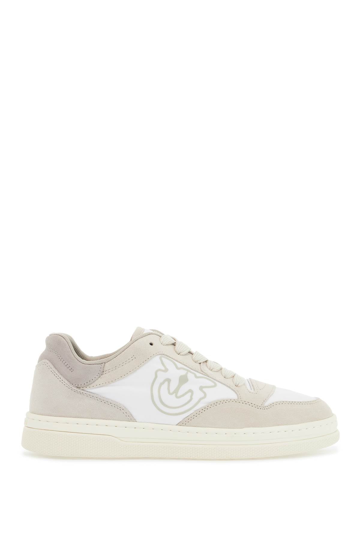 Pinko casual and elegant beige leather sneakers mandy 10 - VivaceVenus