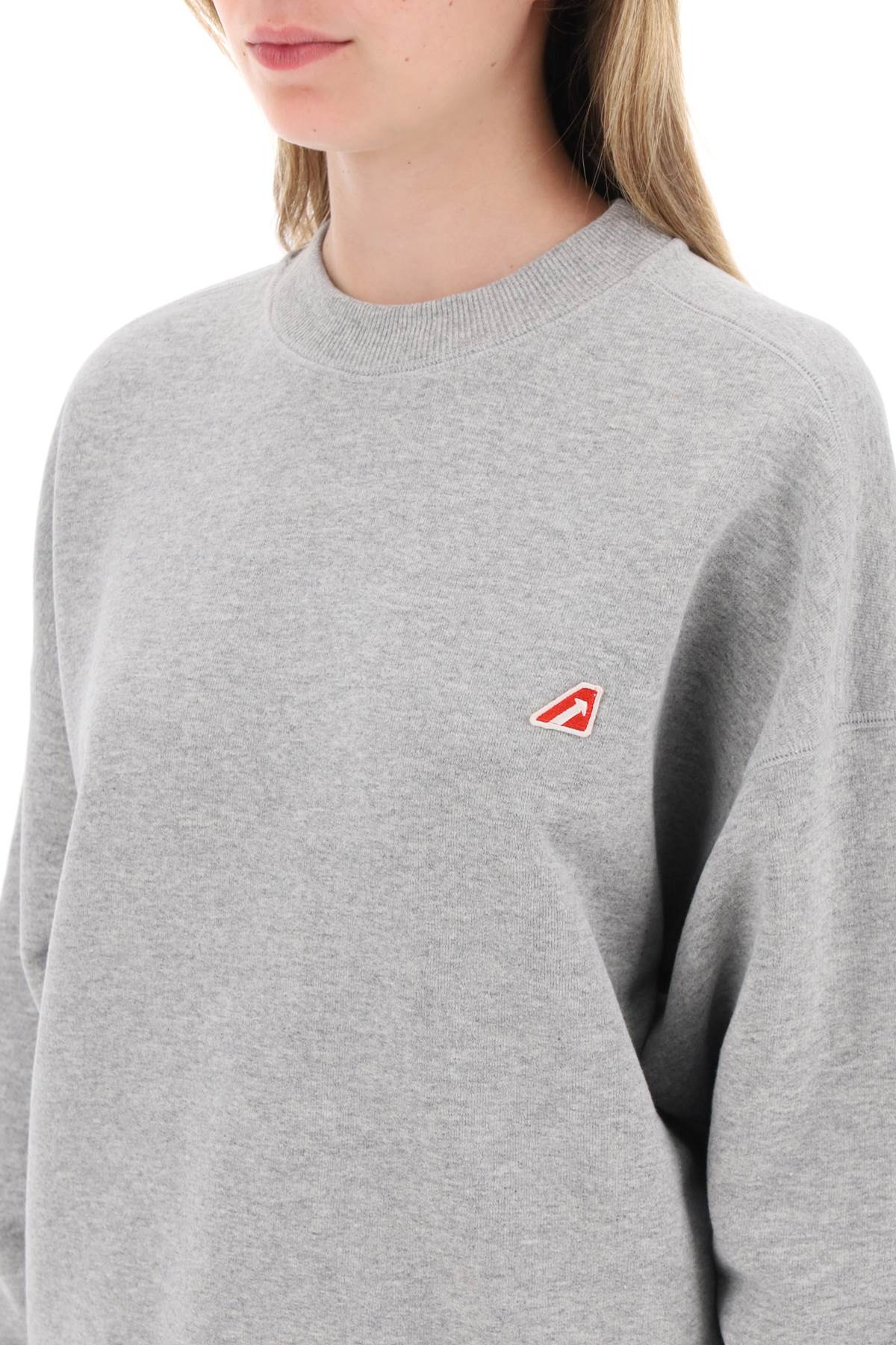 Autry crew-neck sweatshirt with logo patch