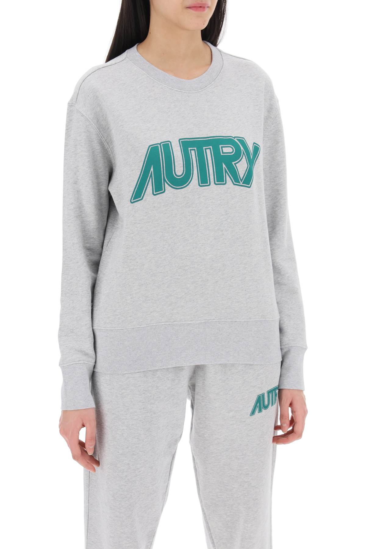 Autry sweatshirt with maxi logo print - VivaceVenus