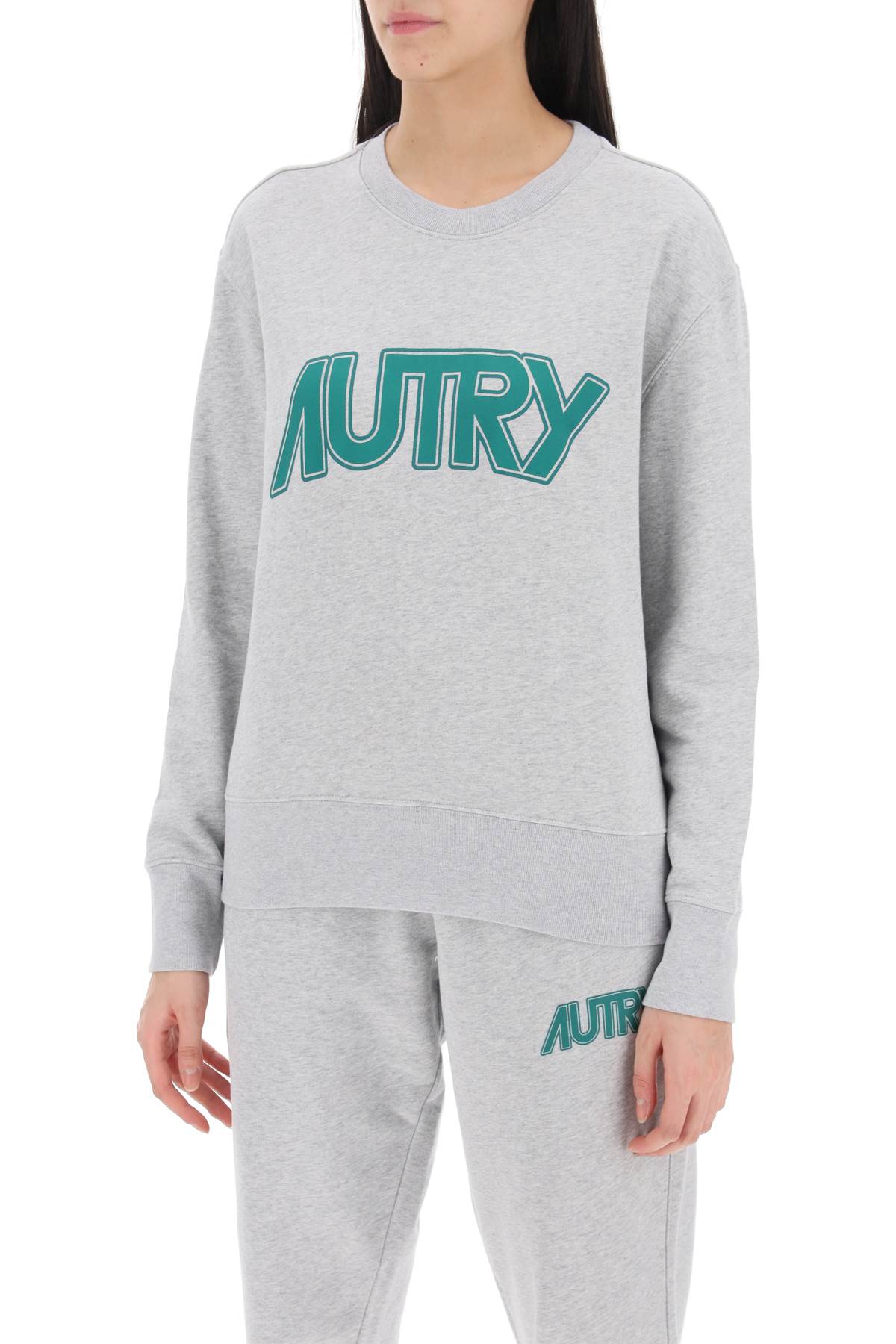 Autry sweatshirt with maxi logo print - VivaceVenus