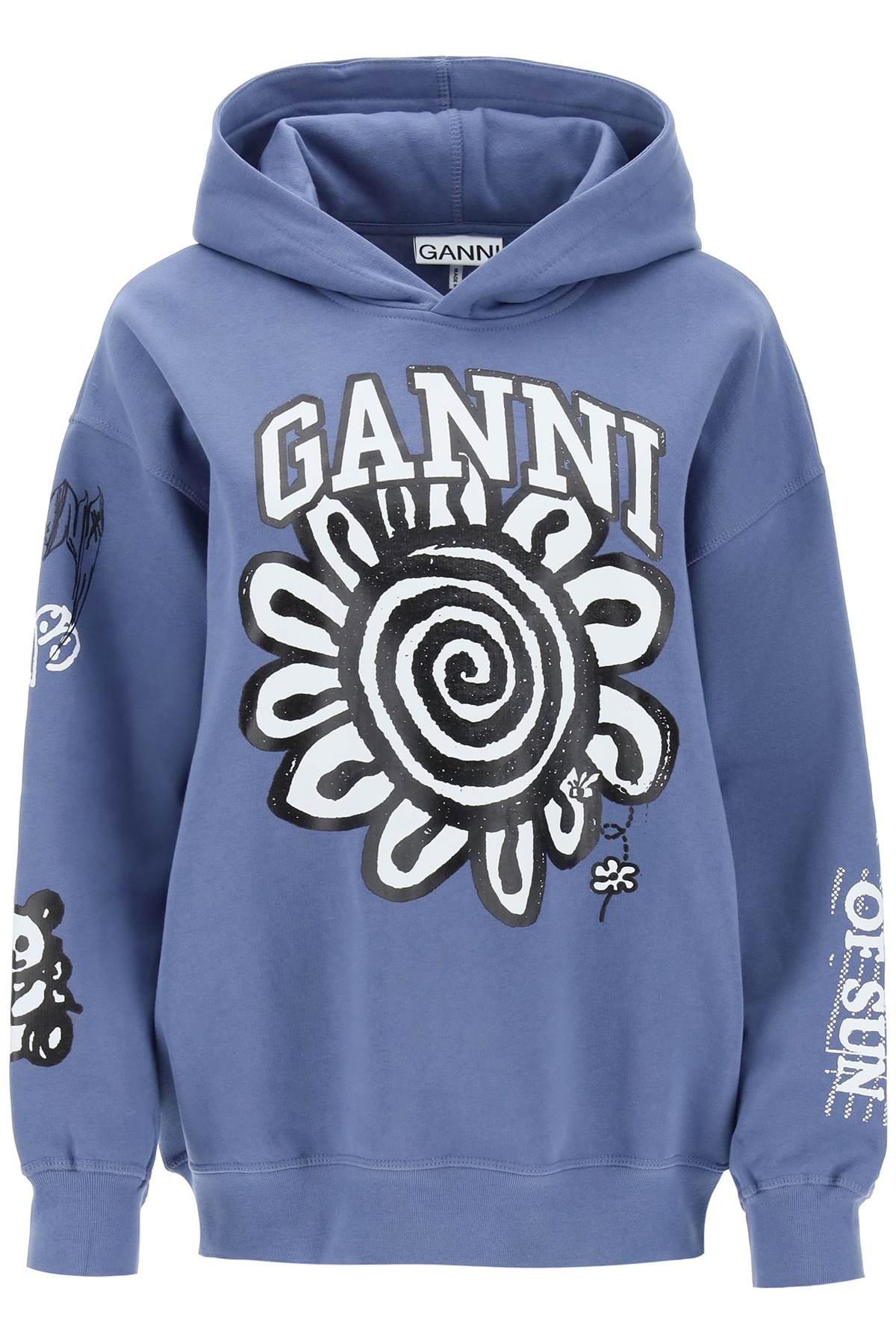 Ganni hoodie with graphic prints - VivaceVenus