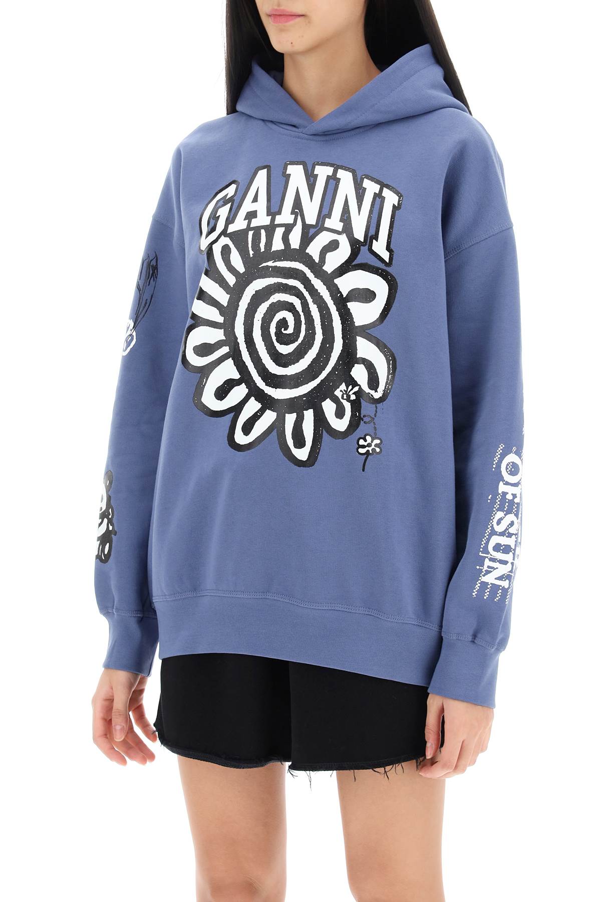 Ganni hoodie with graphic prints - VivaceVenus