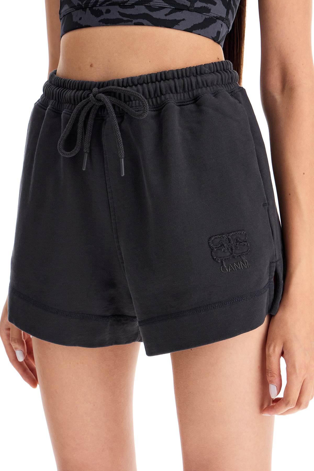 Ganni sweatshirt fabric shorts - VivaceVenus