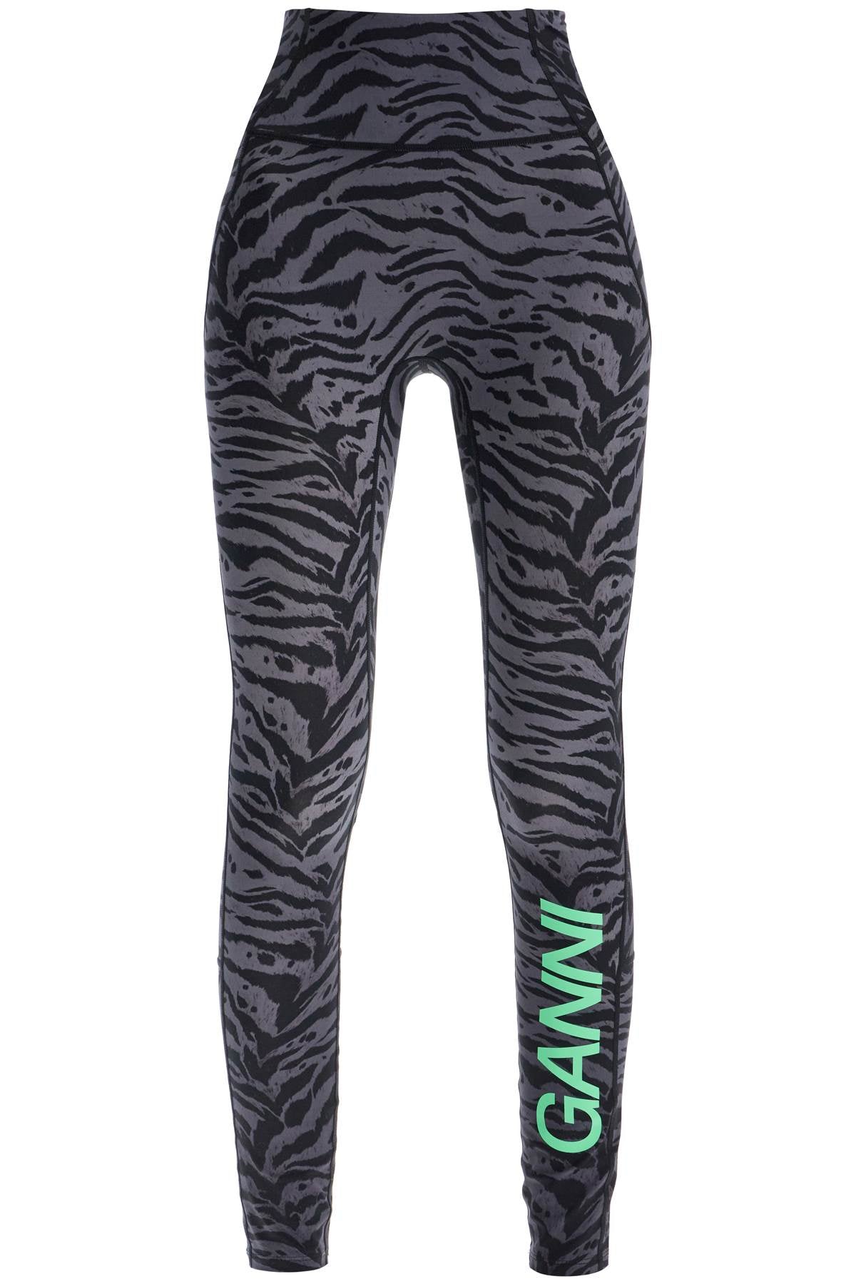 Ganni animal print sports leggings - VivaceVenus