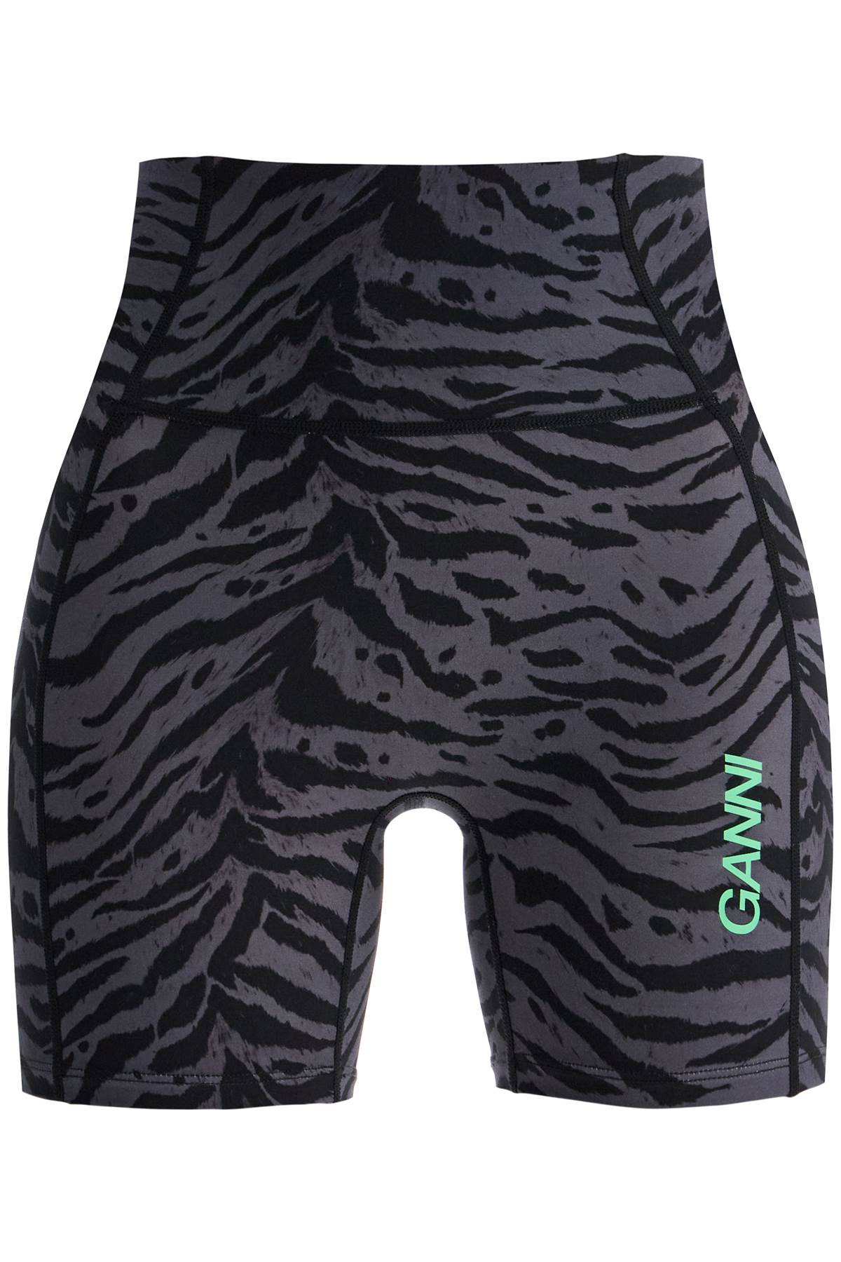 Ganni animal print sports shorts - VivaceVenus