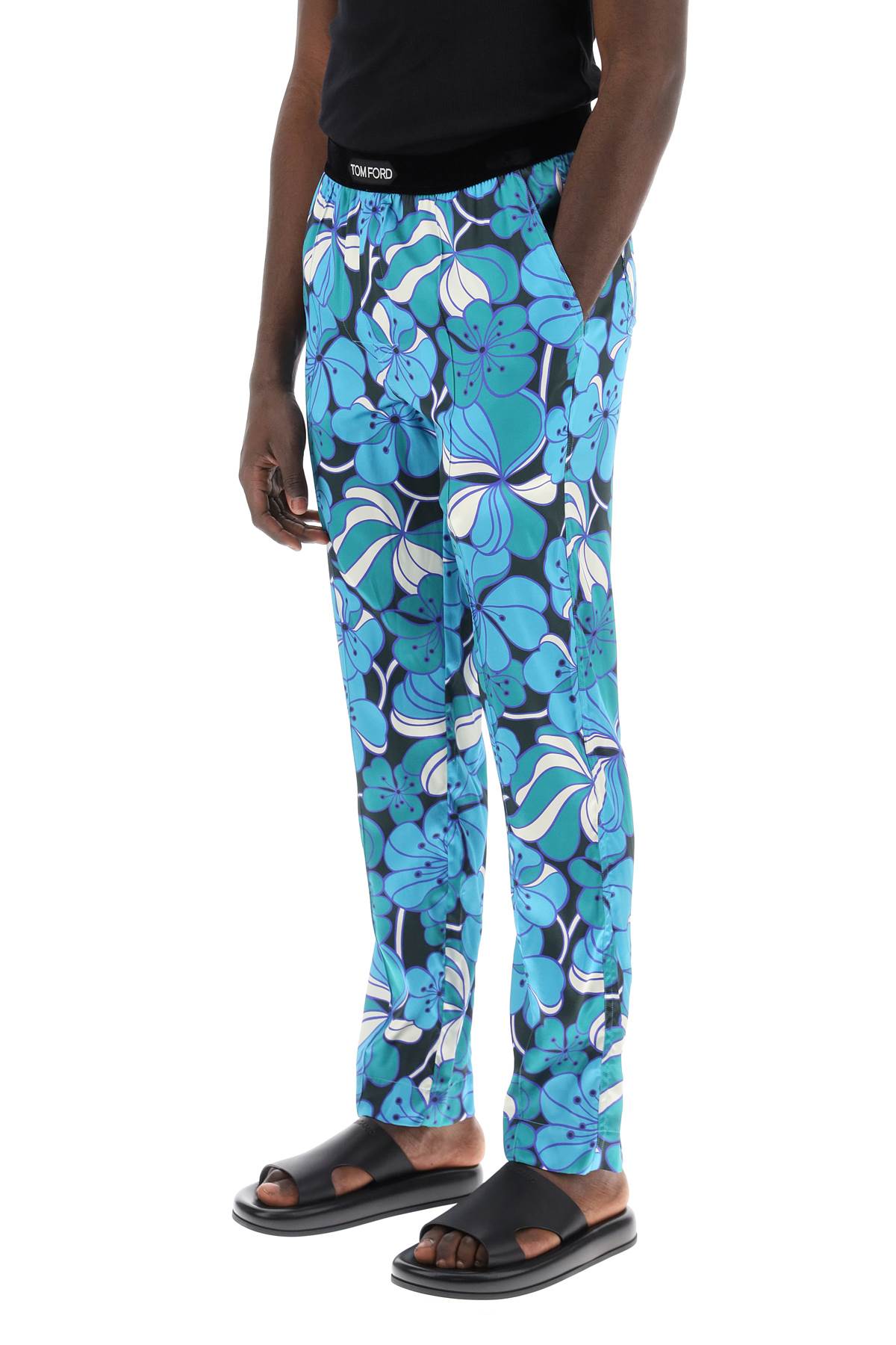 Tom Ford pajama pants in floral silk - VivaceVenus