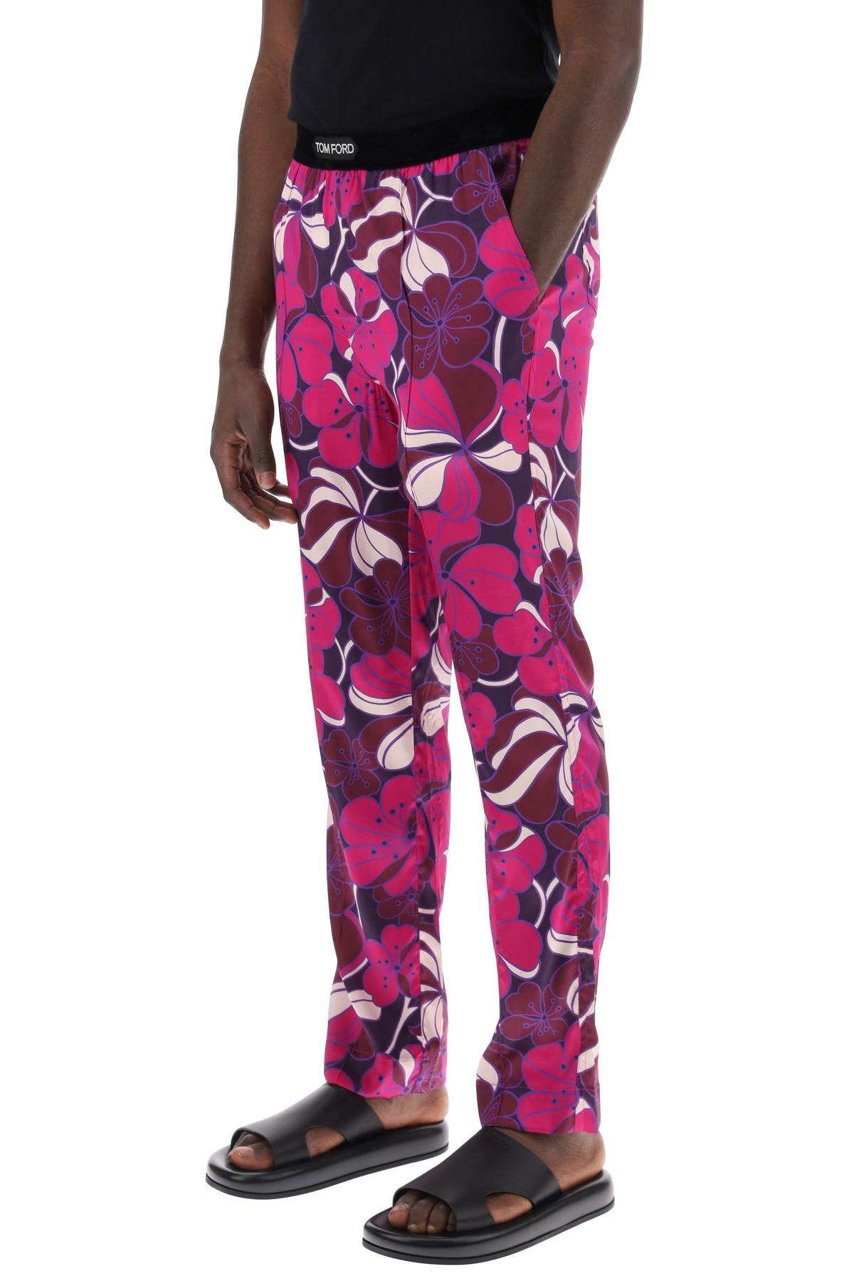 Tom Ford pajama pants in floral silk - VivaceVenus