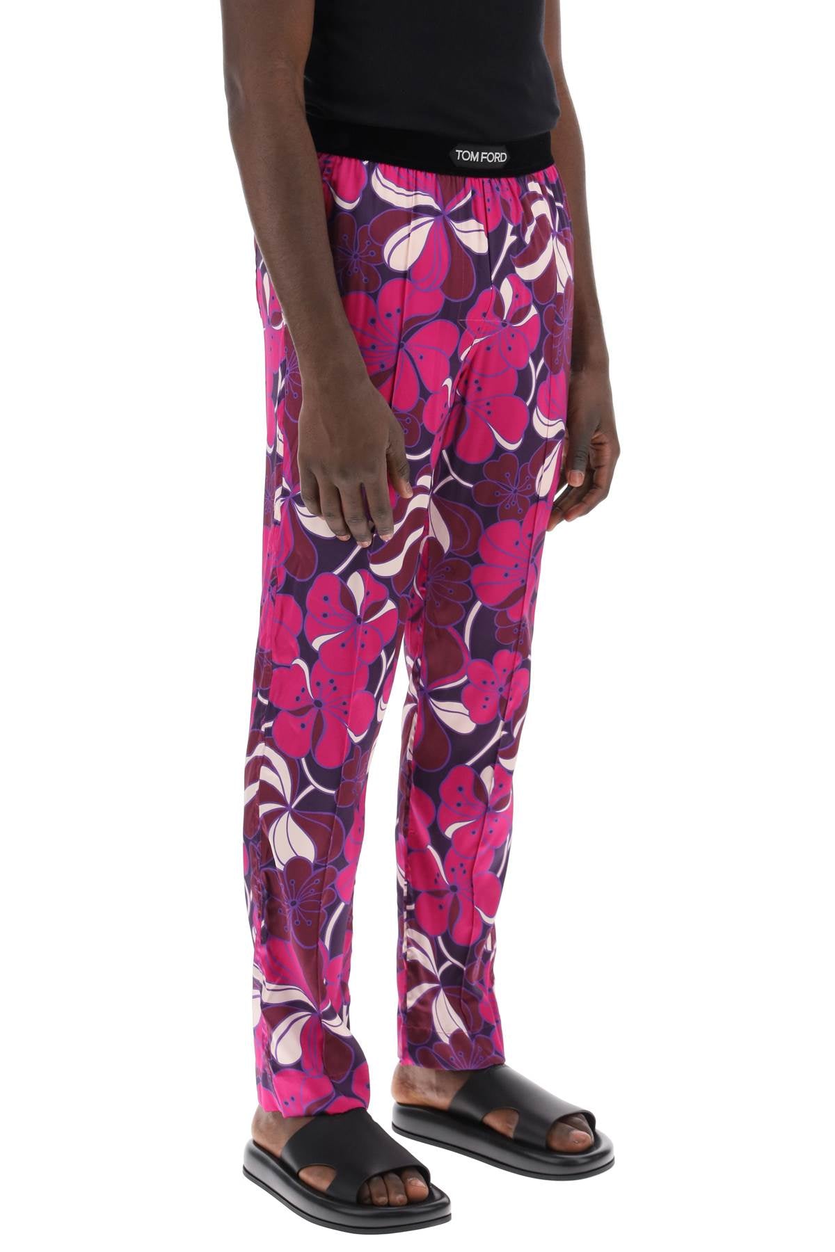 Tom Ford pajama pants in floral silk - VivaceVenus